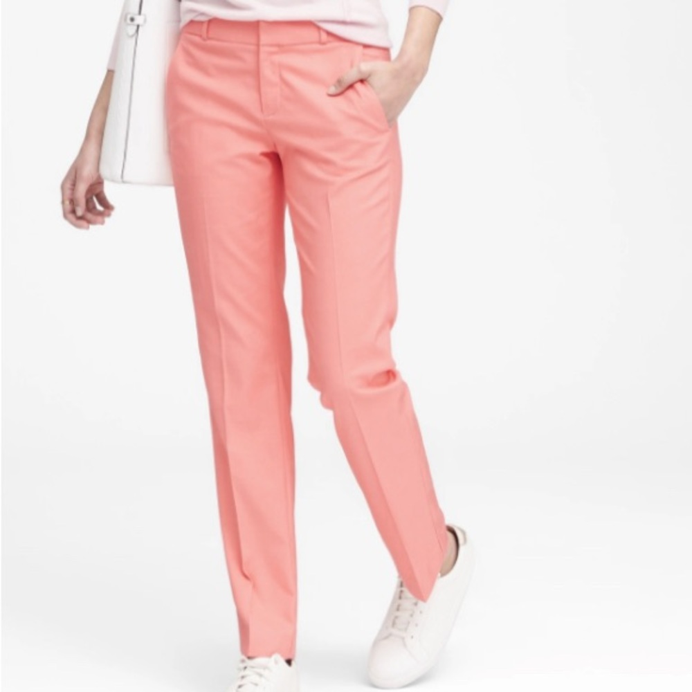 Banana Republic Logan Guava Pink Pants Size 2